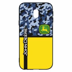 Чехол для Samsung J3 2017 John Deer camouflage blue - PrintSalon