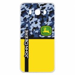 Чехол для Samsung J7 2016 John Deer camouflage blue - PrintSalon