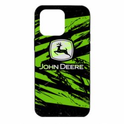Чохол для iPhone 14 Pro Max John Deere and green background - PrintSalon
