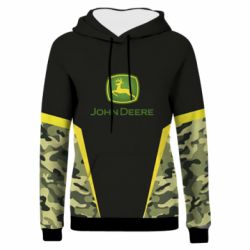 Жіноче 3D худі John deere camouflage
