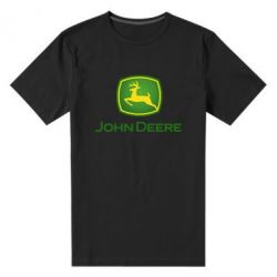 Мужская футболка премиум John Deere logo - PrintSalon