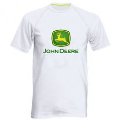 Мужская футболка для спорта John Deere logo - PrintSalon