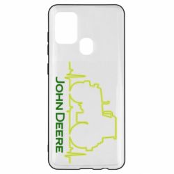 Чехол для Samsung A21s John deere tractor - PrintSalon