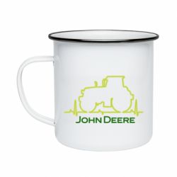 Кружка эмалированная John deere tractor - PrintSalon