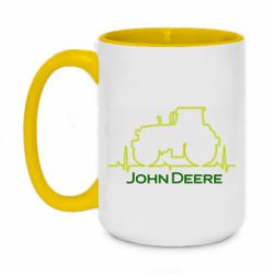 Чашка двухцветная 420ml John deere tractor - PrintSalon