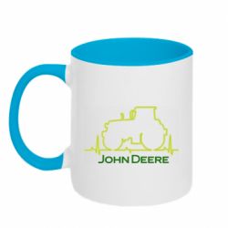 Чашка двокольорова John deere tractor