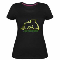Женская премиум футболка John deere tractor - PrintSalon