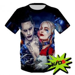 Детская 3D футболка JOKER AND HARLEY QUINN - PrintSalon