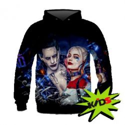 Дитяче 3D худі JOKER AND HARLEY QUINN