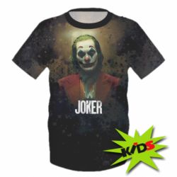 Детская 3D футболка Joker Put on a happy face! - PrintSalon