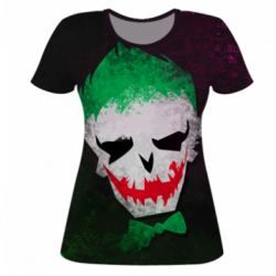 Женская футболка 3D Joker's face - PrintSalon