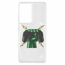 Чехол для Samsung S21 Ultra Joystick in hand - PrintSalon