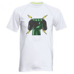 Мужская футболка для спорта Joystick in hand - PrintSalon