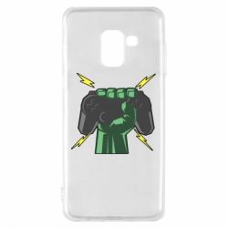 Чехол для Samsung A8 2018 Joystick in hand - PrintSalon