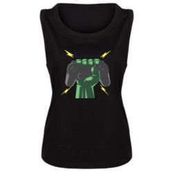 Женская майка Joystick in hand - PrintSalon