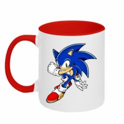 Чашка двокольорова Ёж Соник - PrintSalon