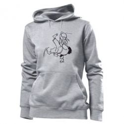 Женское худи Judo Fighters - PrintSalon