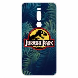 Чехол для Meizu Note 8 Jurassic Park on the background of a fern - PrintSalon