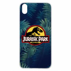 Чехол для Xiaomi Redmi 7A Jurassic Park on the background of a fern - PrintSalon