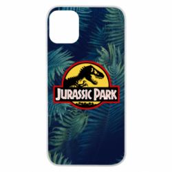 Чехол для iPhone 11 Pro Jurassic Park on the background of a fern - PrintSalon