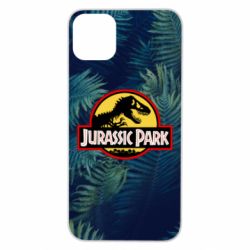 Чехол для iPhone 11 Pro Max Jurassic Park on the background of a fern - PrintSalon