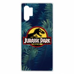 Чехол для Samsung Note 10 Plus Jurassic Park on the background of a fern - PrintSalon