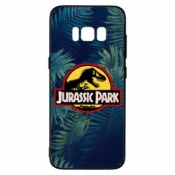Чехол для Samsung S8 Jurassic Park on the background of a fern - PrintSalon