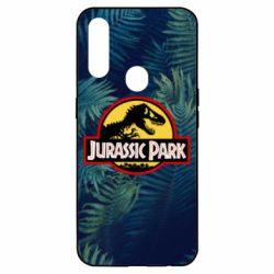 Чехол для Oppo A31 Jurassic Park on the background of a fern - PrintSalon