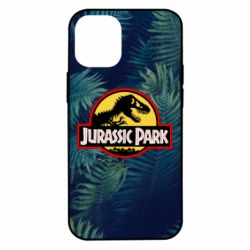 Чехол для iPhone 12 mini Jurassic Park on the background of a fern - PrintSalon