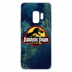 Чехол для Samsung S9 Jurassic Park on the background of a fern - PrintSalon