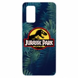 Чехол для Samsung A32 4G Jurassic Park on the background of a fern - PrintSalon