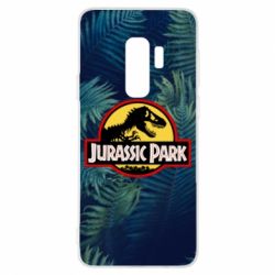 Чехол для Samsung S9+ Jurassic Park on the background of a fern - PrintSalon