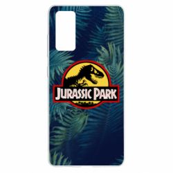Чехол для Samsung S20 FE Jurassic Park on the background of a fern - PrintSalon