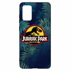 Чехол для Samsung S20+ Jurassic Park on the background of a fern - PrintSalon