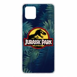 Чехол для Samsung Note 10 Lite Jurassic Park on the background of a fern - PrintSalon
