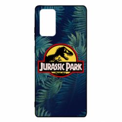 Чехол для Samsung Note 20 Jurassic Park on the background of a fern - PrintSalon