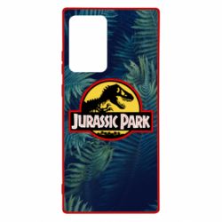 Чехол для Samsung Note 20 Ultra Jurassic Park on the background of a fern - PrintSalon
