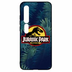 Чехол для Xiaomi Mi10/10 Pro Jurassic Park on the background of a fern - PrintSalon
