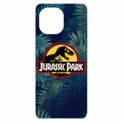 Чехол для Xiaomi Mi11 Jurassic Park on the background of a fern - PrintSalon