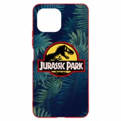Чехол для Xiaomi Mi11 Lite Jurassic Park on the background of a fern - PrintSalon