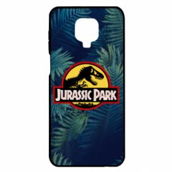 Чехол для Xiaomi Redmi Note 9S/9Pro/9Pro Max Jurassic Park on the background of a fern - PrintSalon