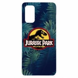Чехол для Realme 7 Pro Jurassic Park on the background of a fern - PrintSalon
