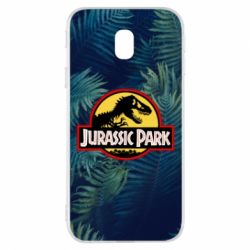 Чехол для Samsung J3 2017 Jurassic Park on the background of a fern - PrintSalon