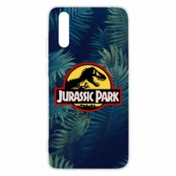 Чехол для Huawei P20 Jurassic Park on the background of a fern - PrintSalon
