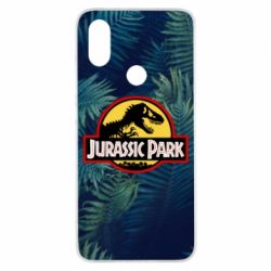 Чехол для Xiaomi Mi A2 Jurassic Park on the background of a fern - PrintSalon
