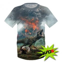 Детская 3D футболка jurassic world - PrintSalon