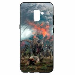 Чехол для Samsung A8+ 2018 jurassic world - PrintSalon