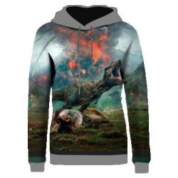 Жіноче 3D худі jurassic world-PrintSalon Жіноче 3D худі jurassic world