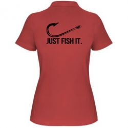 Женское поло Just Fish It - PrintSalon