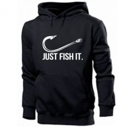 Мужское худи Just Fish It - PrintSalon